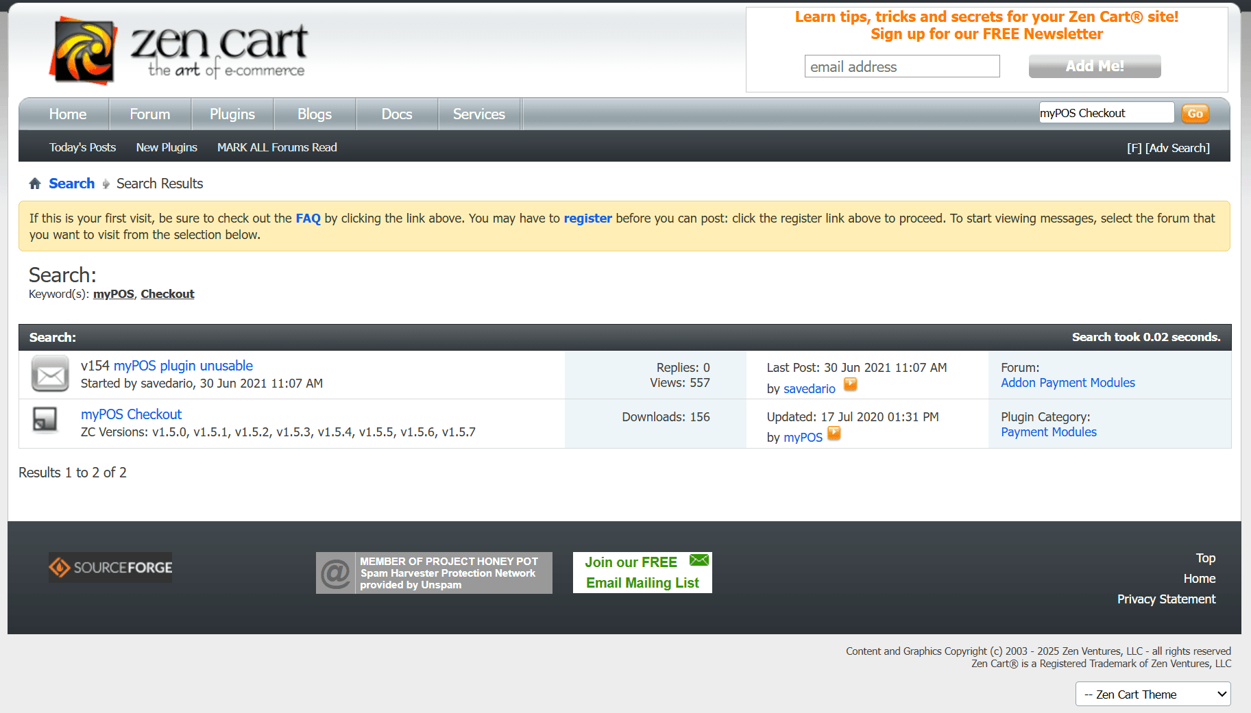 Search for myPOS Plugin