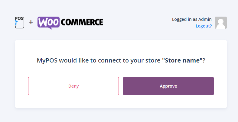 myPOS and WooCommerce 1 click approve
